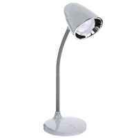 FORZA Лампа настольная складная 30LED, питание USB, 7Вт, 500Лм, кабель 1м, диммер, пластик, серая