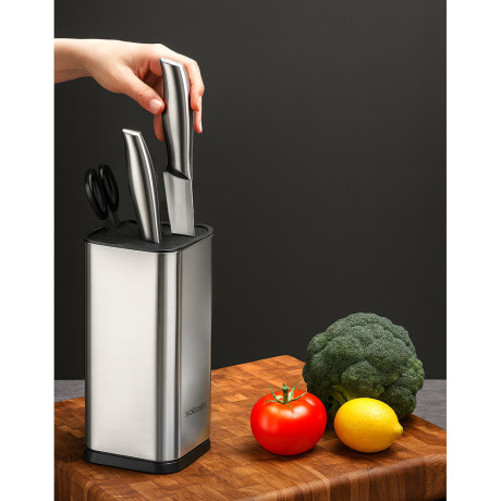 SATOSHI Комман Подставка для ножей 10х23см, полипропиленовые разделители