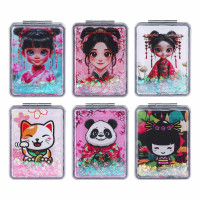 ЮНИLOOK Зеркало карманное, пластик, стекло, 8х5,8см, 6-12 дизайнов