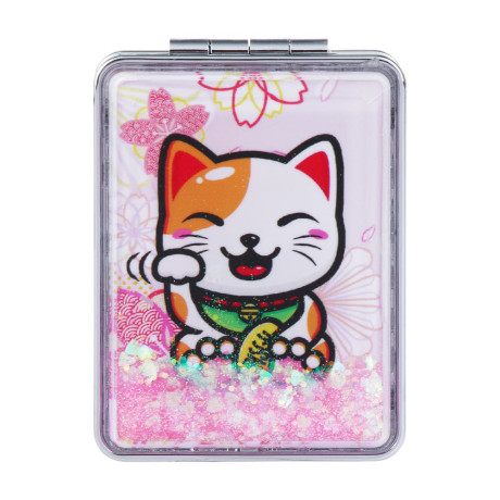 ЮНИLOOK Зеркало карманное, пластик, стекло, 8х5,8см, 6-12 дизайнов