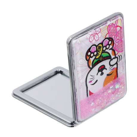 ЮНИLOOK Зеркало карманное, пластик, стекло, 8х5,8см, 6-12 дизайнов