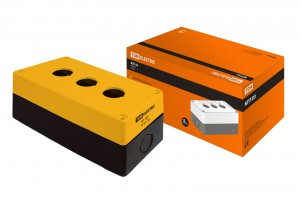 TDM КП103 корпус для кнопок 3-мест. желтый SQ0705-0008