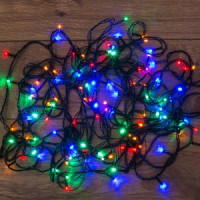 Гирлянда-нить 120LED разноцв., 12м., 8реж., зел. ПВХ, IP20, 5W 303-105 Neon Night