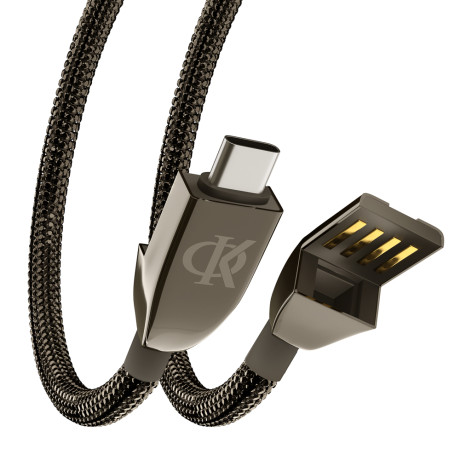 BY Ф.Киркоров Кабель для зарядки КРИСТАЛЛЫ Type-C, 1м, Быстрая зарядка 3А, QC, PD 20W, черный