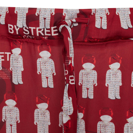 Пижама "Card" red, мужская, красный с рисунком, разм. one size