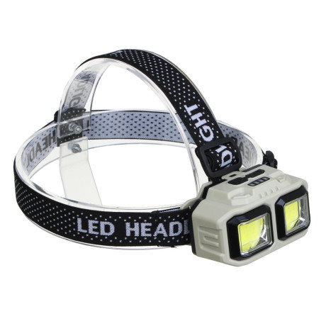 Фонарь налобный тм ЕРМАК,съемный аккумулятор,2СОВ,4 режима,1200мАч,Type C,красный свет,85х51х51 мм