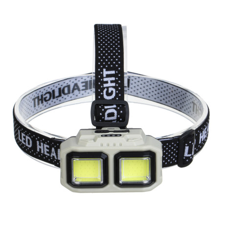 Фонарь налобный тм ЕРМАК,съемный аккумулятор,2СОВ,4 режима,1200мАч,Type C,красный свет,85х51х51 мм