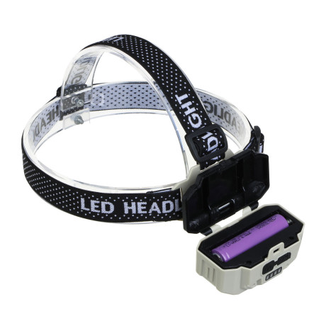 Фонарь налобный тм ЕРМАК,съемный аккумулятор,2СОВ,4 режима,1200мАч,Type C,красный свет,85х51х51 мм