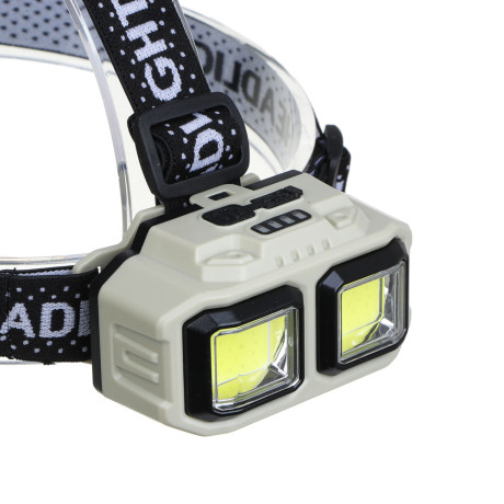 Фонарь налобный тм ЕРМАК,съемный аккумулятор,2СОВ,4 режима,1200мАч,Type C,красный свет,85х51х51 мм