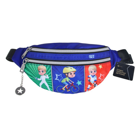 ВСЁГАЗИН Сумка поясная детская, полиэстер, 31х13см, 1 дизайн, ВГ22-18