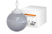 TDM св-к подвес. НСБ 02-60-252 УХЛ4 60W IP40 шар прозрачный с огранкой 250мм цепь белая SQ0313-0009