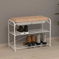 Подставка для обуви Альфа 23 сиденье + ящик (3-х полочная 60ПДОА23СЯБ)