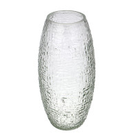 Ваза, 10х19,5 см, стекло, прозрачная