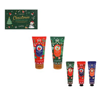 Набор кремов 5 шт (для рук 3шт х 30 гр,  для тела 2 шт х 100мл), тм SADOER Merry Xmas, подар.уп.