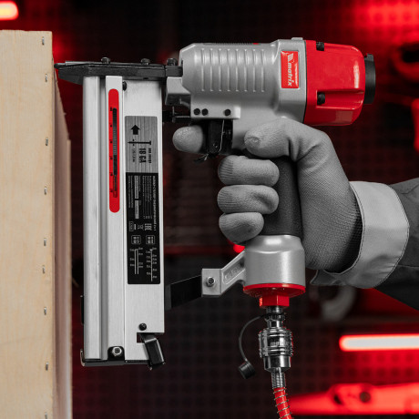 Нейлер-степлер пневматический 2 в 1, с регулировкой глубины забивания, гвозди 18GA, скобы 18GA Matrix