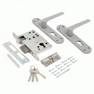 Замок врезной с/руч Птимаш ЗВ4-3.08 хром ШУРУП (10)