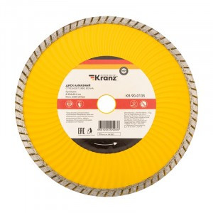 Диск алмазный отрезной Turbo волна 230x22.2x2.4x10 мм KRANZ (цена за шт) KR-90-0135