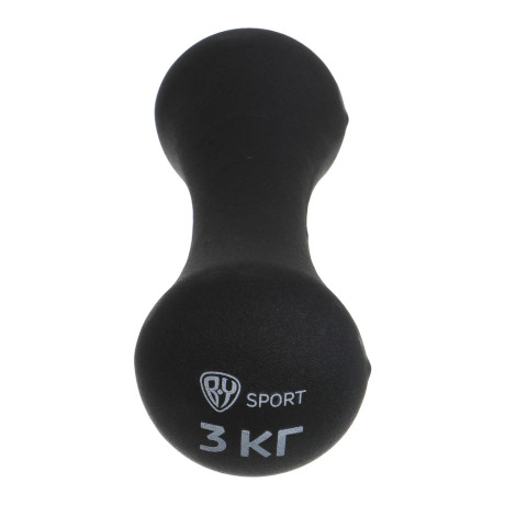 Гантель в форме кости 3кг (+- 100 гр) тм BY SPORT, металл, неопреновое покрытие