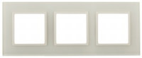 ЭРА 14 Elegance рамка СУ 3 мест., стекло, слоновая кость+слоновая кость 14-5103-02  9171