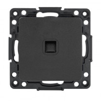 EKF Стокгольм мех. роз. СУ RJ-11 1 мест. черный автоклеммы (корпус PC) EZT01-034-10