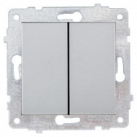 OVIVO мех. выкл. СУ 2 кл. 10А серебро (ко всем рамкам) 600-000210-202
