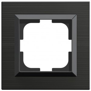 OVIVO Рамка СУ 1 мест. QUANTUM, антрацит, 405-350000-096
