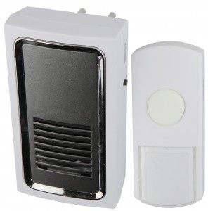 ЭРА C96 звонок беспроводной цифр. 100м, 6 мелодий, в розетку 220V/A23 с кнопкой IP44 инд, бел. BL