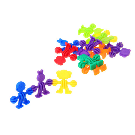 ИГРОЛЕНД Конструктор развивающий, PP, 15,5х9,5см, 6 дизайнов