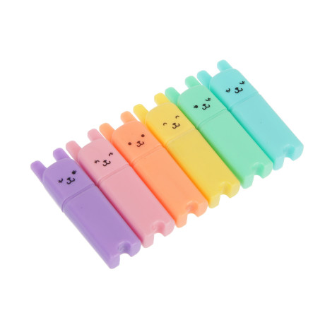 Набор маркеров-выделителей, 6 штук, 6 цветов