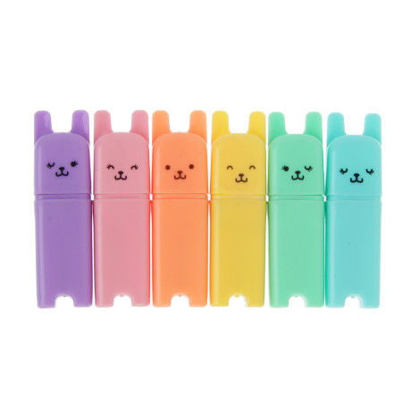 Набор маркеров-выделителей, 6 штук, 6 цветов