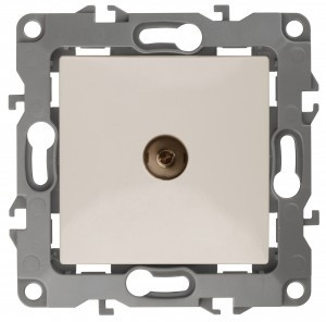 ЭРА 12 мех. роз. TV, СУ 1 мест. проходная, слоновая кость, автоклеммы 12-3102-02 3772