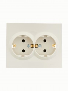 Lezard VESNA роз. земля СУ 2 мест. 16А крем. (ПБТ) (корп. ABS) 742-0300-127B