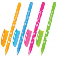 Ручка шариковая масляная BRAUBERG &quot;FRUITY SF&quot;, СИНЯЯ, с узором, узел 1 мм, линия письма 0,5 мм, 1426