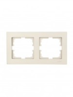 Lezard VESNA рамка СУ 2 мест. (горизонт) титан 742-3700-147