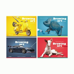 Альбом для рисования 16л., А4, на скрепке BG "Drawing art" Арт.344705