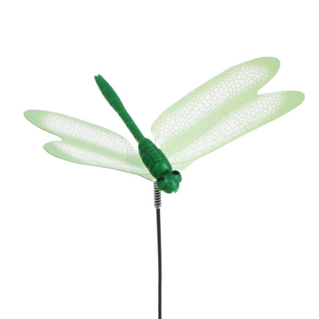 Фигурка на стержне "Стрекоза" тм INBLOOM, 5х9х25см, ПВХ, металл