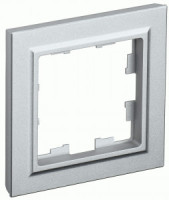 IEK BRITE Рамка СУ 1 мест. РУ-1-БрА алюминий BR-M12-K47