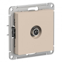 Systeme Electric AtlasDesign мех. роз. TV СУ 1 мест. песочный (оконечная, RG6, 1dB) ATN001291 (5!)