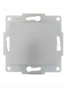 Lezard KARINA мех. выкл. СУ 1 кл. 10А матов. серебро (корп. ABS) 707-4388-100