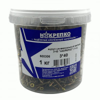 Шуруп универсальный желтый 3*40 (1 кг) 1/6 НАКРЕПКО 600306