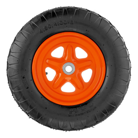 Колесо пневматическое «Звезда» 4.80/4.00-8 D380 мм, внутренний диаметр подшипника 20 мм, длина оси 80 мм Palisad