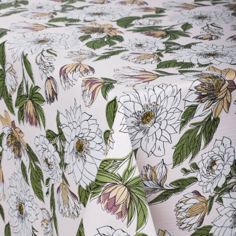 PROVANCE Хейзел Скатерть ПВХ 110х140см на текстильной основе, 2 дизайна