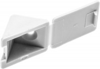 Уголок мебельный ЗУБР с шурупом, цвет белый, 4,0x15мм, ТФ6, 4шт zu4-308256-3