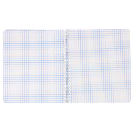 ClipStudio Тетрадь общая 48 л. в клетку, блок офсет, обложка картон, спираль "Однотонная" 3 диз.