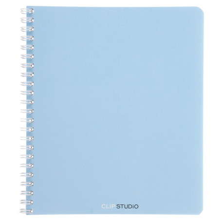 ClipStudio Тетрадь общая 48 л. в клетку, блок офсет, обложка картон, спираль "Однотонная" 3 диз.