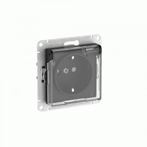 Systeme Electric ATLASDESIGN AQUA мех розСУ 1 мест(земля)шт кр16А IP44(автокл)КАРБОН ATN441046S (5!)