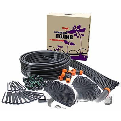 Капельный полив от водопровода 30растений ЖУКх2