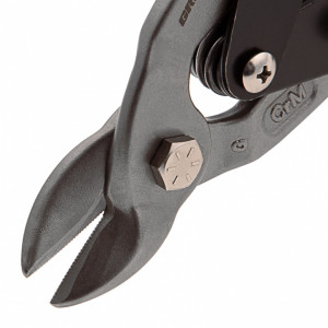 Ножницы по металлу &quot;Piranha&quot;, 230 мм, прямой усиленный рез (Bulldog), сталь СrMo, двухкомпонентная рукоятка-ки Gross