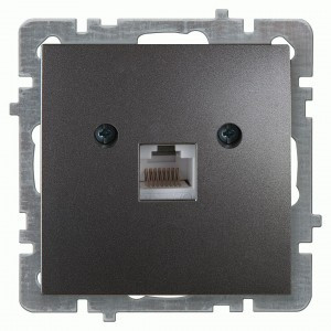 Nilson TOURAN-ALEGRA-THOR мех. роз. комп. 1 мест. СУ (RJ45 CAT6), антрацит 24160445)