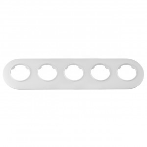 Bylectrica РЕТРО ПРОВАНС круг Рамка СУ 5 мест. белый (ЮЛИГ.735212.505)